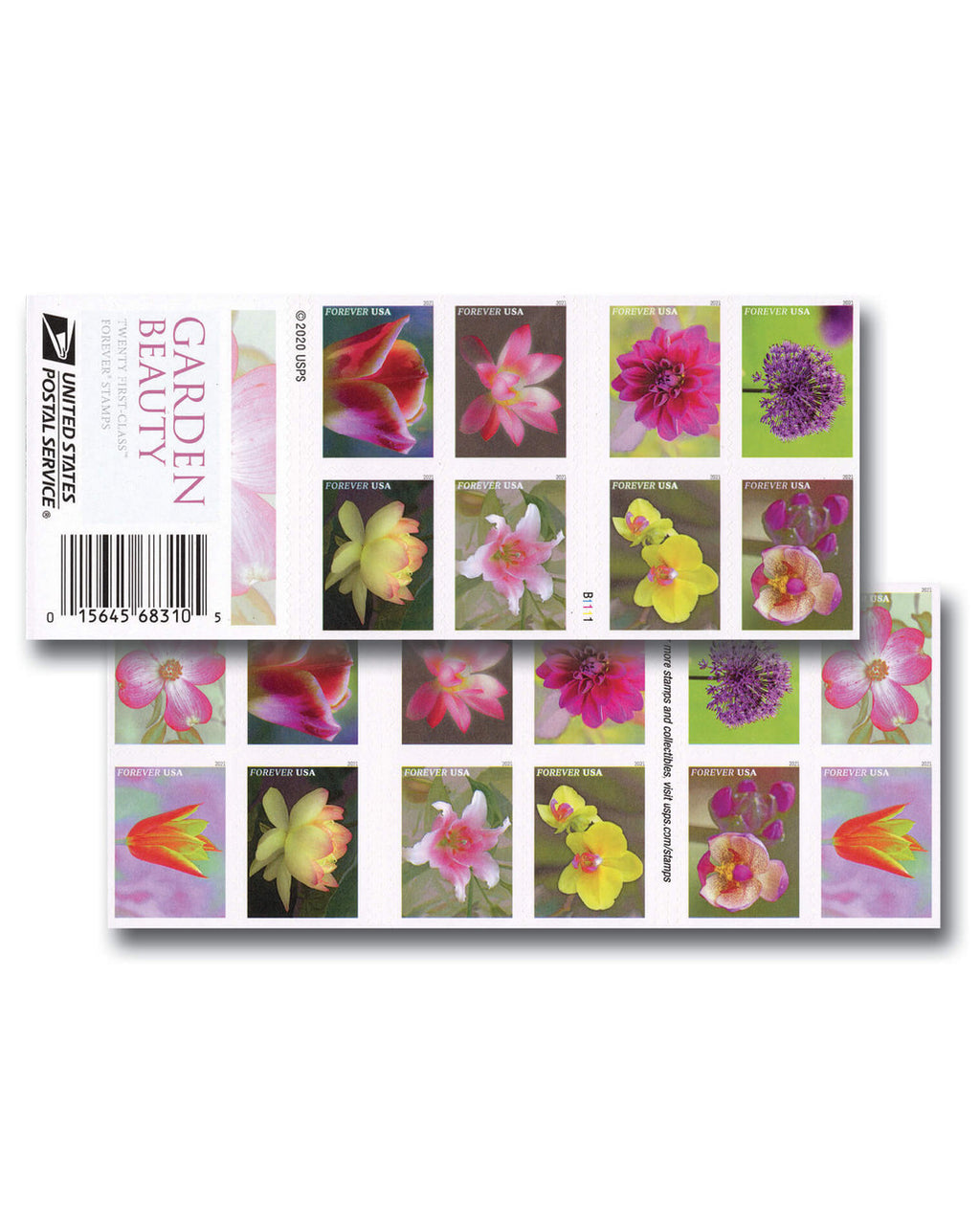 Garden Beauty USPS Forever Postage Stamps (5) books of 20 (100 total)