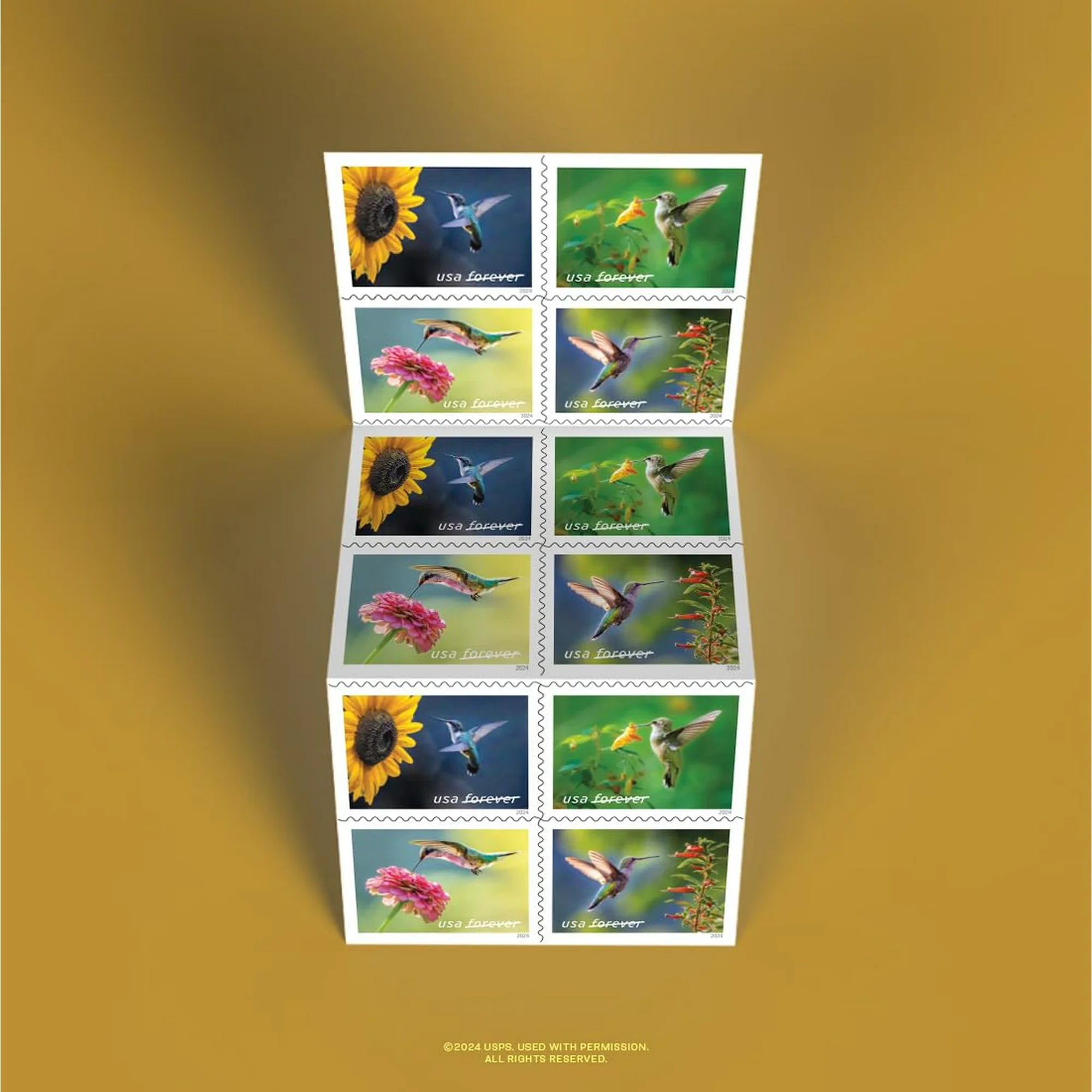 Garden Delights USPS Forever Postage Stamps (5) books of 20 (100 total)