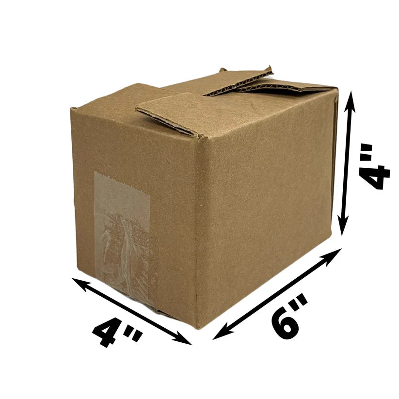 Corrugated box 6x4x4" Brown (Pack of 30)
