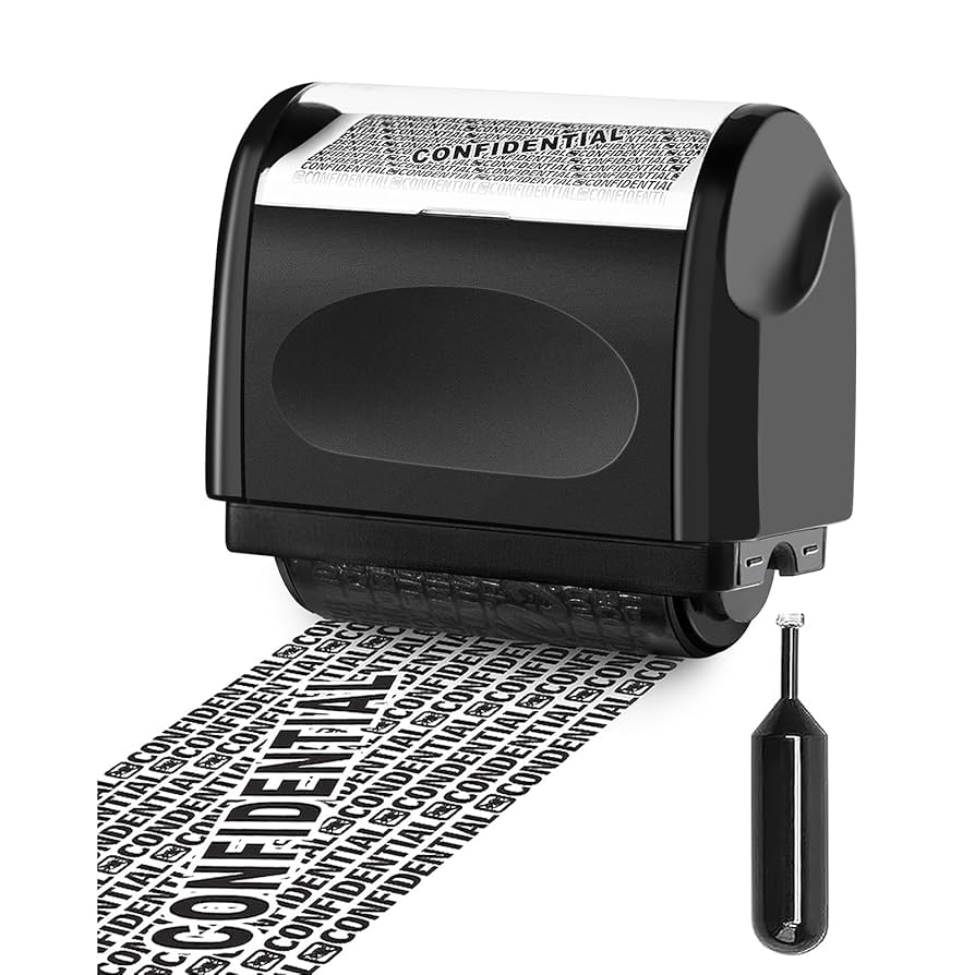 Identify Information Protection roller LARGE. 1 ink cartridge. (colors will vary)